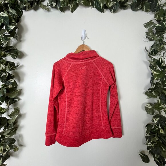 Kuhl Athletic Outdoor Cowl Mock Neck Leah Knit Pullover Jacket Red Women’s Sz S - Picture 2 of 10
